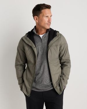 Quince Weather Proof Fleece-Lined Hooded Jacket, Recycled Polyester - Gray