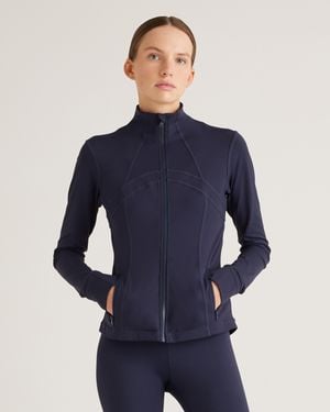Quince Ultra-Form Slim Fit Jacket, Nylon/Spandex - Blue