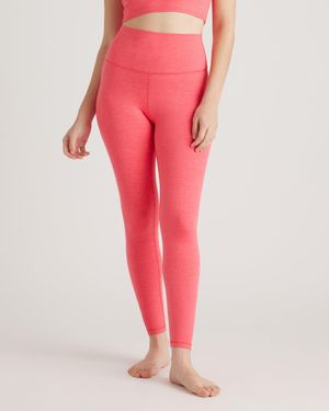 Quince Ultra-Soft High-Rise Legging, Recycled Polyester - Pink