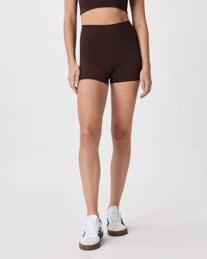 Quince Ultra-Form Bike Short, Nylon/Spandex - Brown