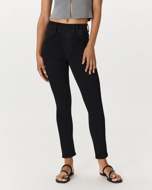 Quince Nina Stretch Pull-On Skinny Jeans, Cotton - Black