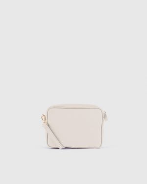 Quince Italian Leather Crossbody Bag - White