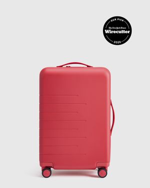 Quince Carry-On Suitcase, Polycarbonate - Red