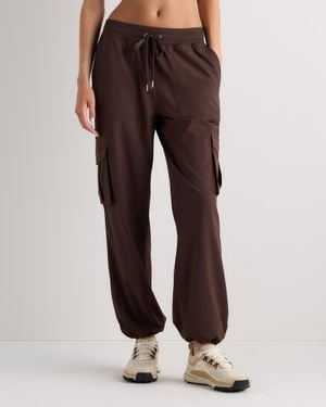 Quince Performance Tech Cargo Mid-Rise Pants, Recycled Polyester Spandex - Brown