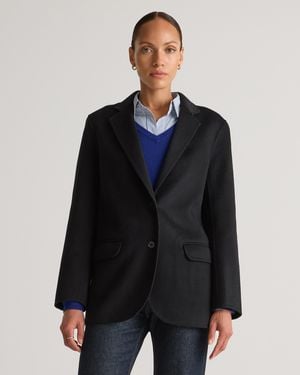 Quince Double-Faced Merino Wool Soft Blazer - Blue