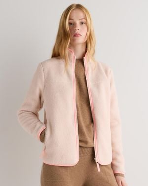 Quince Sherpa Full-Zip Jacket, 100% Polyester - Natural