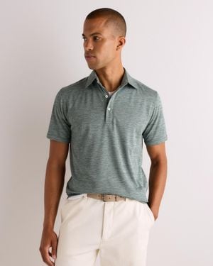Quince Commuter Stretch Pique Polo, 100% Polyester - Gray