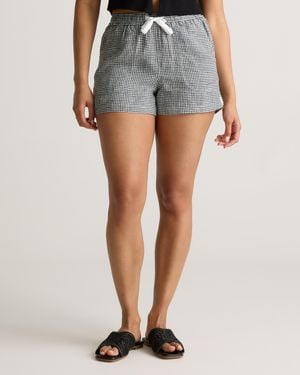 Quince 100% European Linen Shorts - Gray