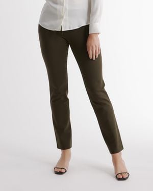 Quince Ultra-Stretch Ponte Straight Leg Pants, Rayon - Black