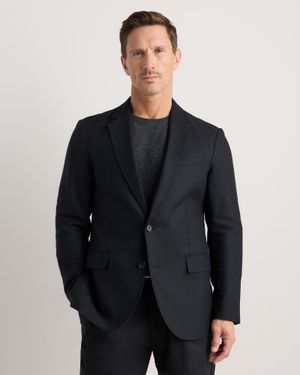 Quince Cashmere Blazer, Organic Cotton - Black