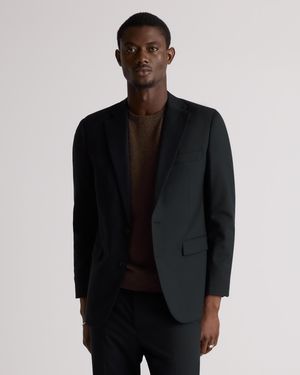 Quince Stretch Wool Blazer - Blue