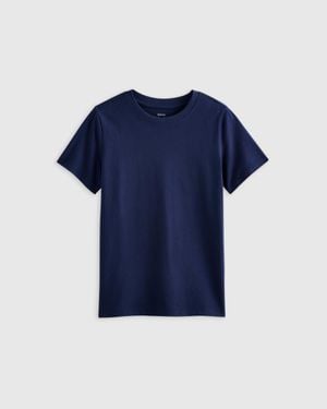 Quince Jersey Short Sleeve Tee, Organic Cotton - Blue