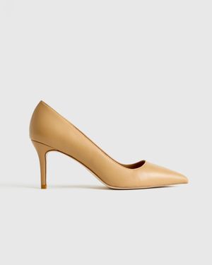 Quince Italian Leather 75Mm Pointy Toe Pump - Multicolor