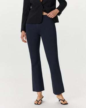 Quince Ultra-Stretch Ponte Bootcut Pants, Rayon - Blue