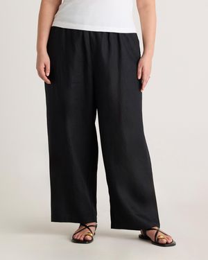 Quince 100% European Linen Pants - Black