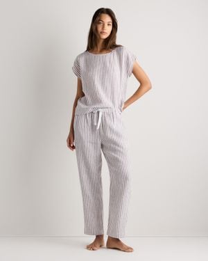 Quince 100% European Linen Pajama Set - Gray