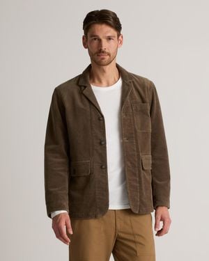 Quince Organic Stretch Corduroy Chore Jacket, Organic Cotton - Brown