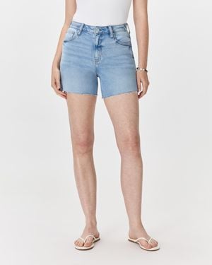 Quince Bella Stretch Vintage Shorts, Organic Cotton - Blue