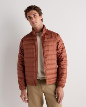 Quince Lightweight Down Packable Puffer Jacket, Recycled Polyester - Brown