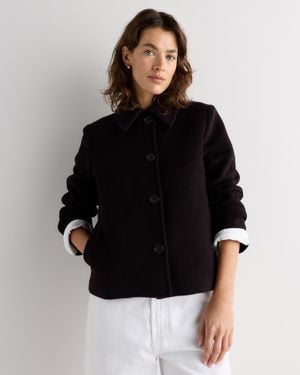 Quince Wool Cashmere Short Coat - Black