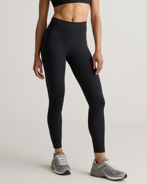 Quince Power-Up High-Rise Training Pocket Legging, Nylon/Spandex - Black
