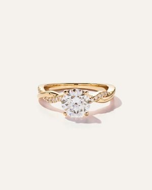 Quince Lab Grown Diamond Round Twisted Engagement Ring - Natural