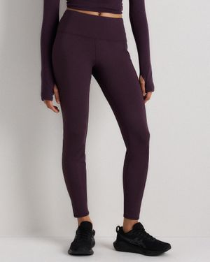 Quince Whistler High-Rise Thermal Legging, Recycled Polyester - Purple