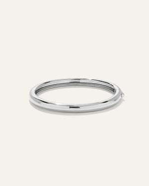 Quince Dome Bangle, Vermeil - Natural