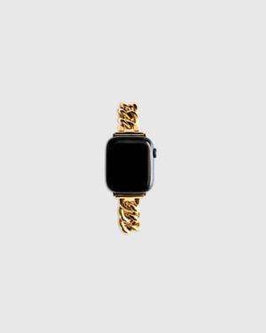 Quince Stainless Steel Bracelet Chain Smartwatch Band - White