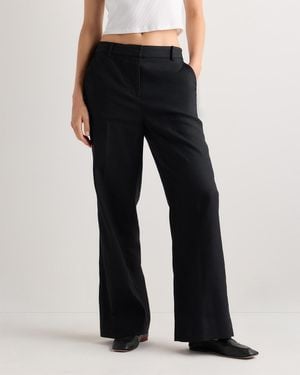 Quince European Stretch Linen Trouser - Black