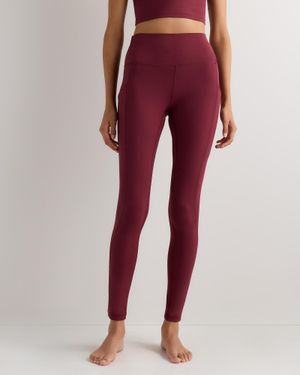 Quince Ultra-Form High-Rise Pocket Legging, Nylon/Spandex - Red