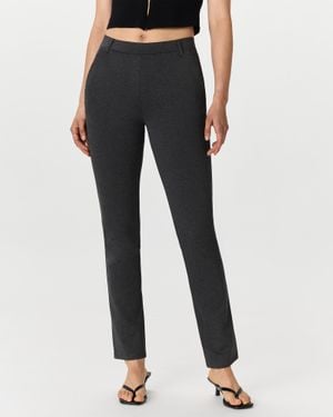 Quince Ultra-Stretch Ponte Straight Leg Pants, Rayon - Gray