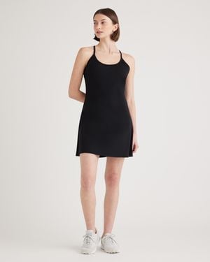 Quince Ultra-Form Active Dress, Nylon/Spandex - Black