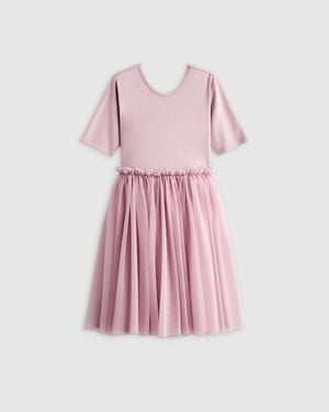 Quince Tulle Tutu Dress, Organic Cotton - Pink
