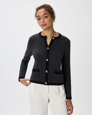 Quince Sweater Jacket, Organic Cotton - Black