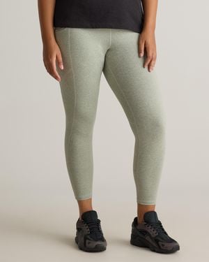 Quince Ultra-Soft High-Rise Pocket Legging, 100% Polyester - Green