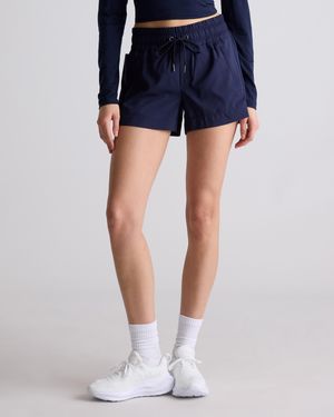 Quince Micro Ripstop Mid-Rise Hike Short, Nylon/Spandex - Blue