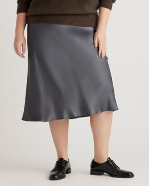 Quince Skirt, Silk - Gray