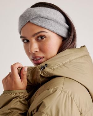 Quince Mongolian Cashmere Twist Headband Rings - Brown