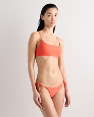 Quince Italian Scoop Neck Bikini Top, 78% Recycled Polyamide, 22% Spandex - Orange