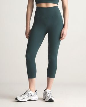 Quince Ultra-Form High-Rise Capri, Nylon/Spandex - Blue