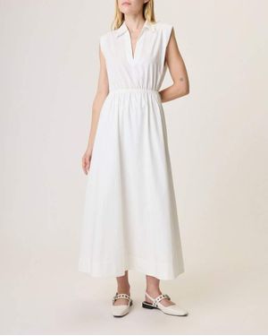 Rag & Bone Joan Poplin Dress - Natural