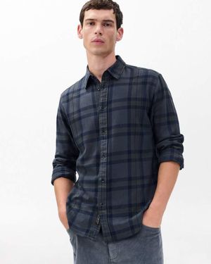Rag & Bone Tomlin Plaid Flannel Shirt - Blue