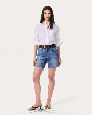 Rag & Bone Miramar Kaia Shorts - Blue