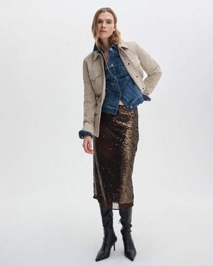 Rag & Bone Lucy Sequined Skirt - Black