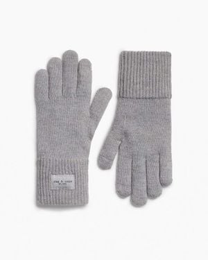 Rag & Bone Blake Metallic Gloves - Gray