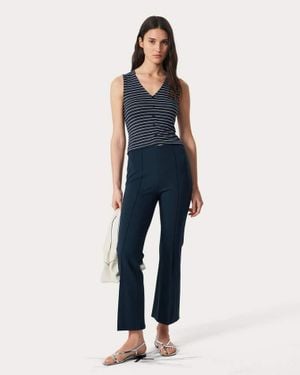 Rag & Bone Irina Kick Flare Pants - Blue