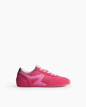 Rag & Bone Ultra Slim Retro Runner Sneakers - Pink