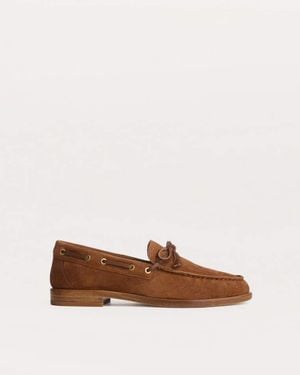 Rag & Bone Carter Suede Boat Shoes - Brown