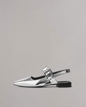 Rag & Bone Astra Slingback Flats - Metallic